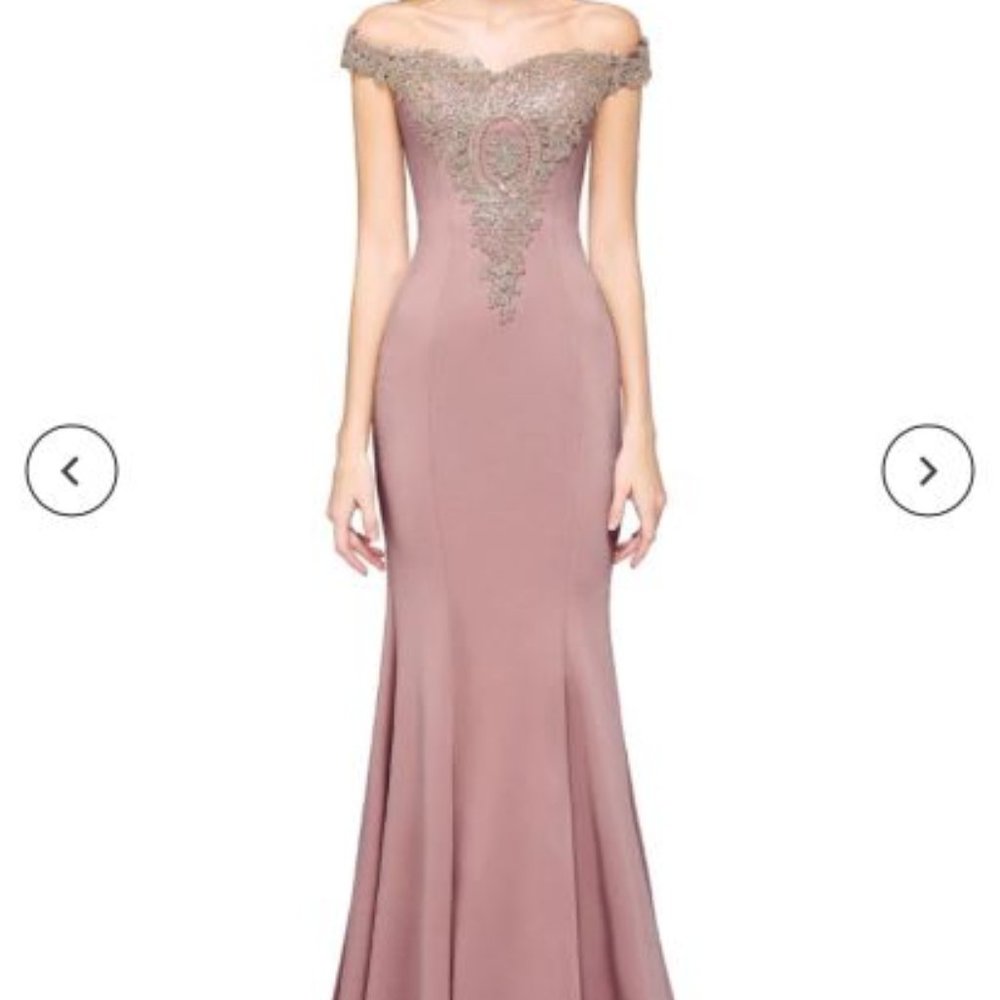 New Elegant Off the Shoulder Mermaid Evening Prom Dress